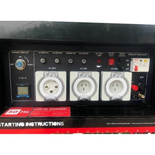 Millers Falls TWM 11kW,13.75kVa Silenced Diesel Generator 870cc Electric Start - Picture 5 of 10