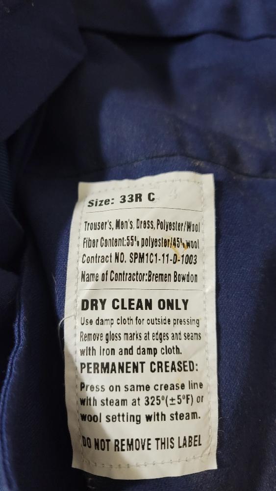 ASU Bremen Bowden men Blue Pants 33-R 
