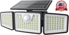 2500LM Lamparas Luz LED Solares Luces Para Exterior Patio Sensor De Movimiento