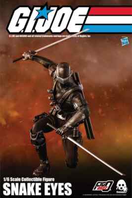GI JOE THREEZERO FIGZERO SNAKE EYES HASBRO 1/6 SCALE 12'' ACTION FIGURE MISB NEW!