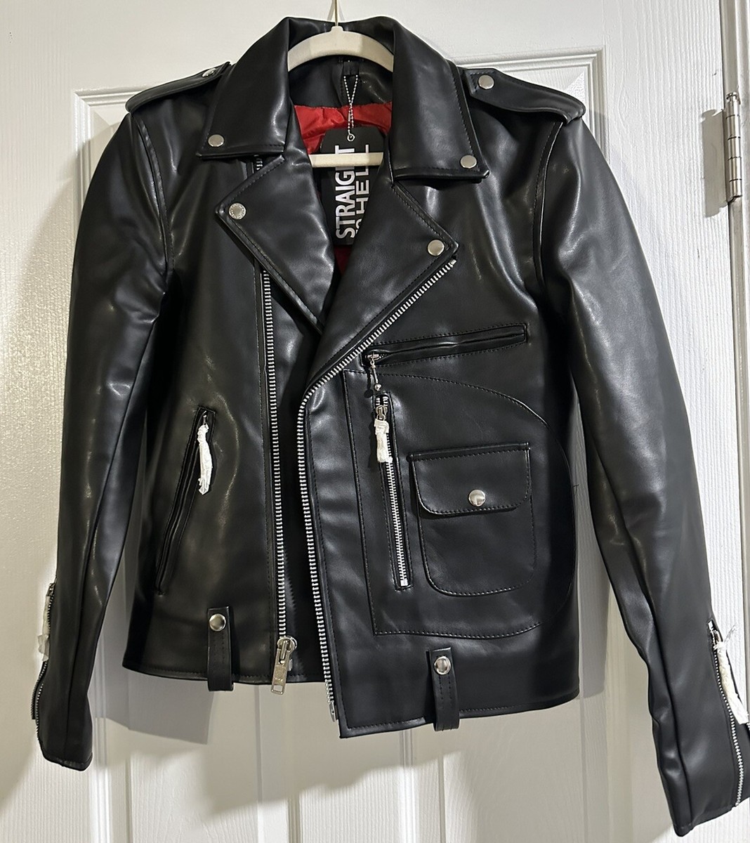 極美品◆RANDEBOO Vegan leather jacket◇ブラック FW23-Outerwear-draden-black-