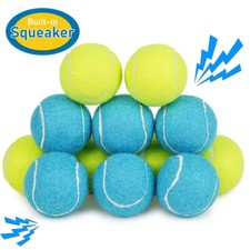 12 Packs 100 New Dog Balls Toys with Squeaker Tennis Balls