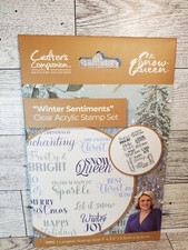 CCH3 Crafters Companion The Snow Queen Christmas Winter Sentiments Stamps