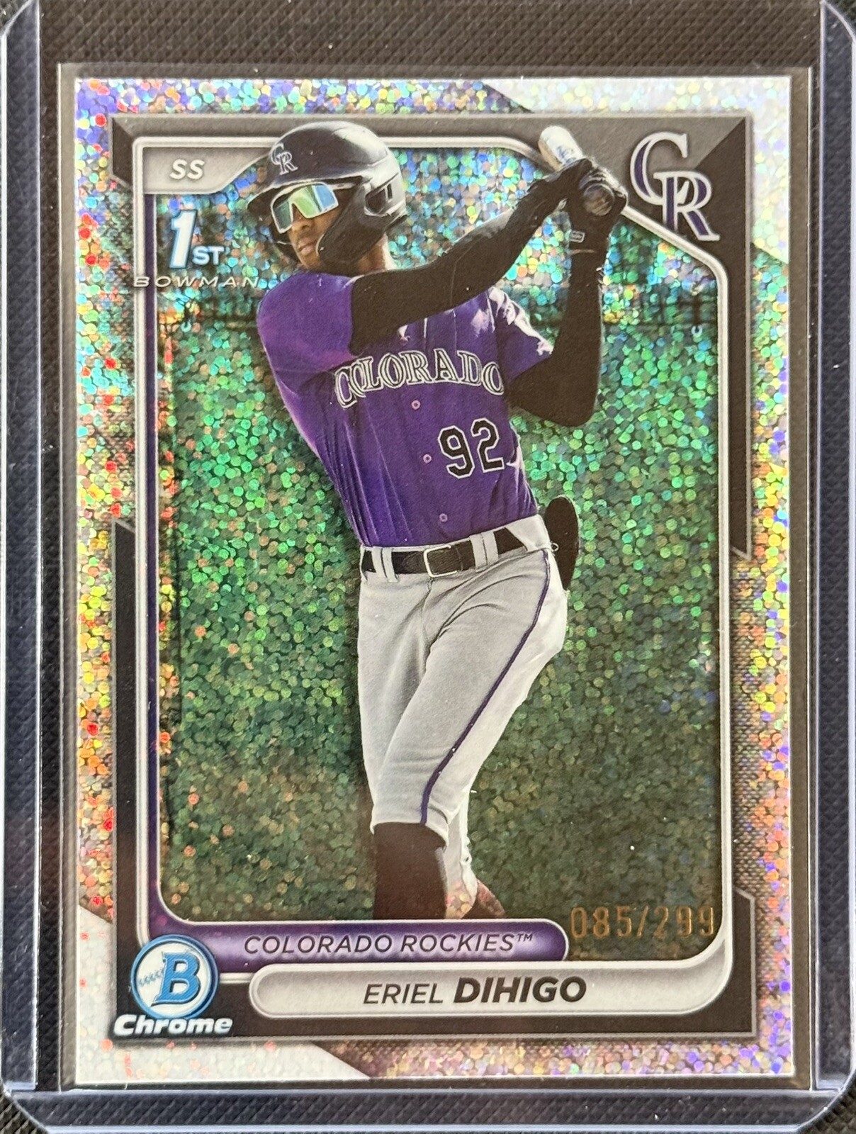 2024 Bowman Chrome - Prospect Speckle Refractor /299 - #BCP-200 Eriel Dihigo