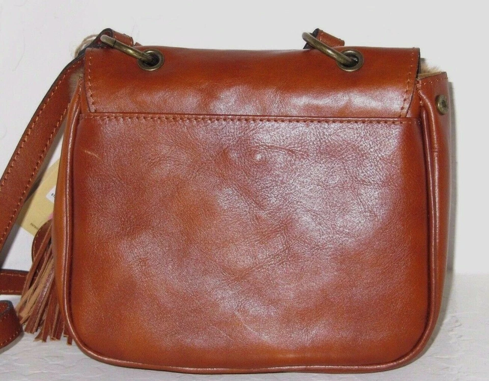 Bolso Bandolera Patricia Nash Cuero Solapa Karisa Piel Natural Sillín Nuevo con Etiquetas $199 Foto 4 de 4