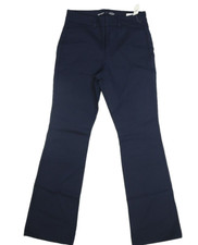 Old Navy Stretchy Profresh High Waisted Pixie Flare Pants Navy Blue Womens 8