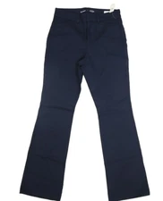 Old Navy Stretchy Profresh High Waisted Pixie Flare Pants Navy Blue Womens 8