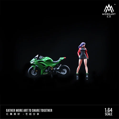 MoreArt 1:64 Motorcycle Katsuragi Misato Resin Lady Set Display Collection - Picture 7 of 7