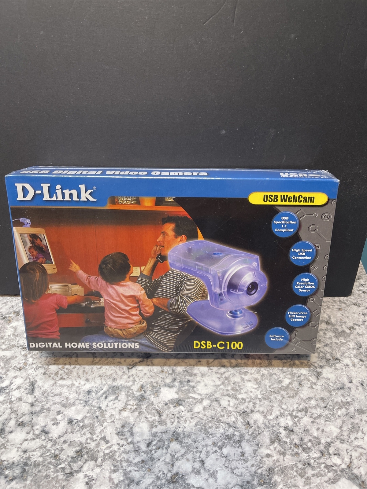  D-Link DSB C100 Web Cam USB Digital Video Retro Camera Surv