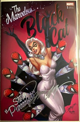 BLACK CAT 1 J SCOTT CAMPBELL SDCC 2019 EXCLUSIVE E SIGNED VARIANT