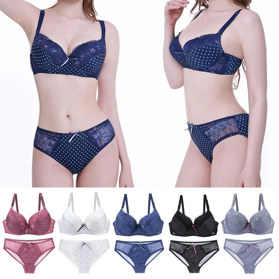 СЕКСУАЛЬНЫЙ КРУЖЕВНОЙ ЦВЕТОЧНЫЙ НИЖНЕЕ БЕЛЬЕ БЮСТГАЛЬТЕР С ПОДКЛАДКОЙ БЮСТГАЛЬТЕР ПУШ-АП НАБОРЫ ТРУСИКИ США - - Изображение 4 из 4