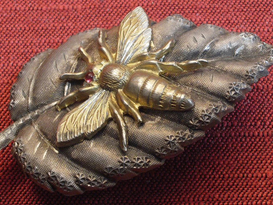 Spilla vintage antica in argento - fine '800 / primi '900 - Immagine 4 di 4