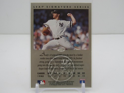 ANDY PETTITTE 1996 LEAF SIGNATURE SERIES AUTOGRAPH AUTO SP!!- YANKEES!! - Picture 2 of 2