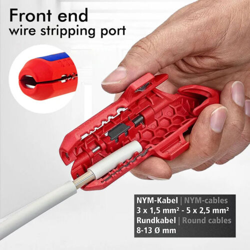 Multi-function Cable Stripping Curved Handle Wire Stripper Wire Peeling Knife