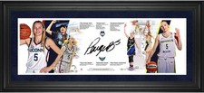 Paige Bueckers Dallas Wings Framed Signed 10x30 Career Timeline Panoramic Photo