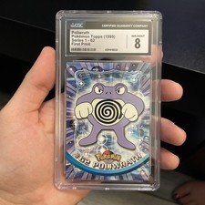 Pokemon Poliwrath Topps 1999 First Print. Cgc 8