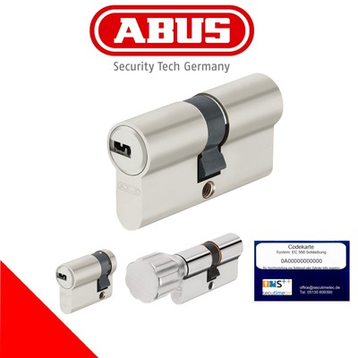 ABUS EC550 Schließzylinder Schloss Haustür Zylinder Knaufzylinder und Codekarte