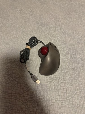 Logitech TrackMan Wheel Trackball Mouse USB Right-Handed T-BB18 Sticky