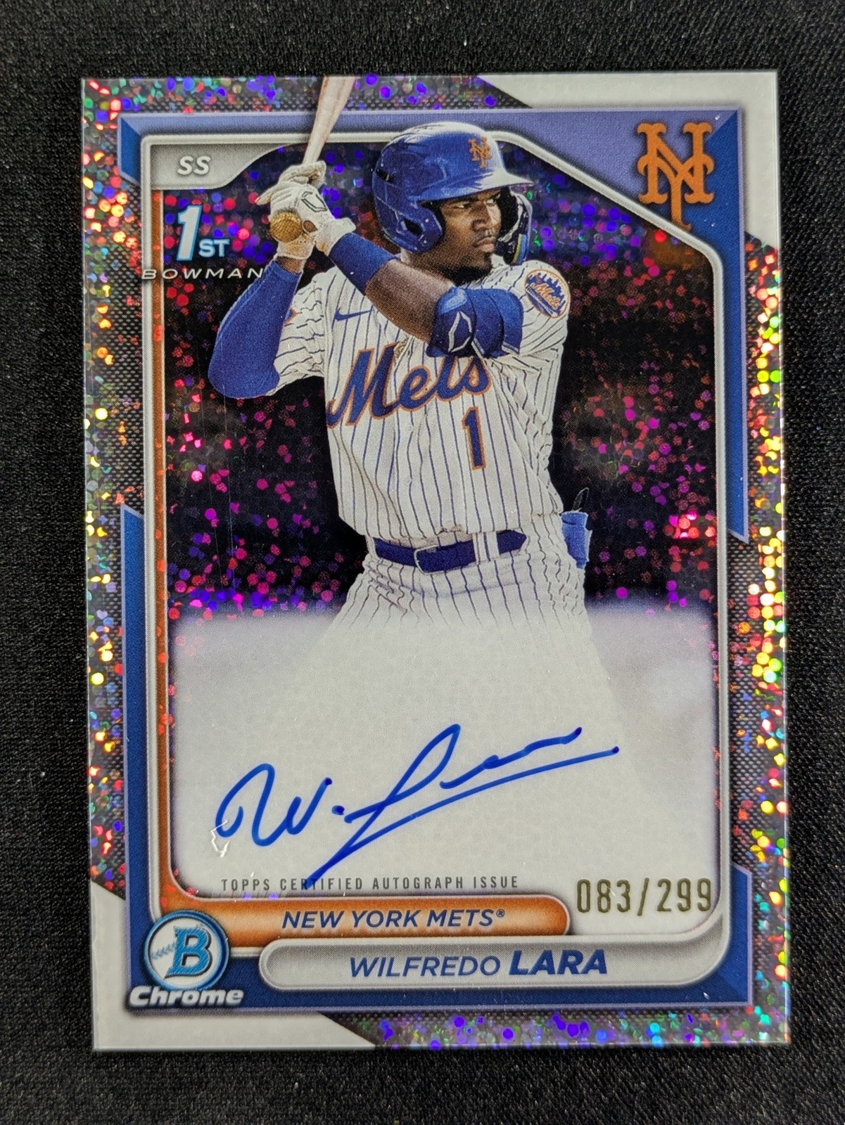 2024 Bowman Chrome WILFREDO LARA 83/299 1st Bowman Auto Speckle Ref. #CPA-WL