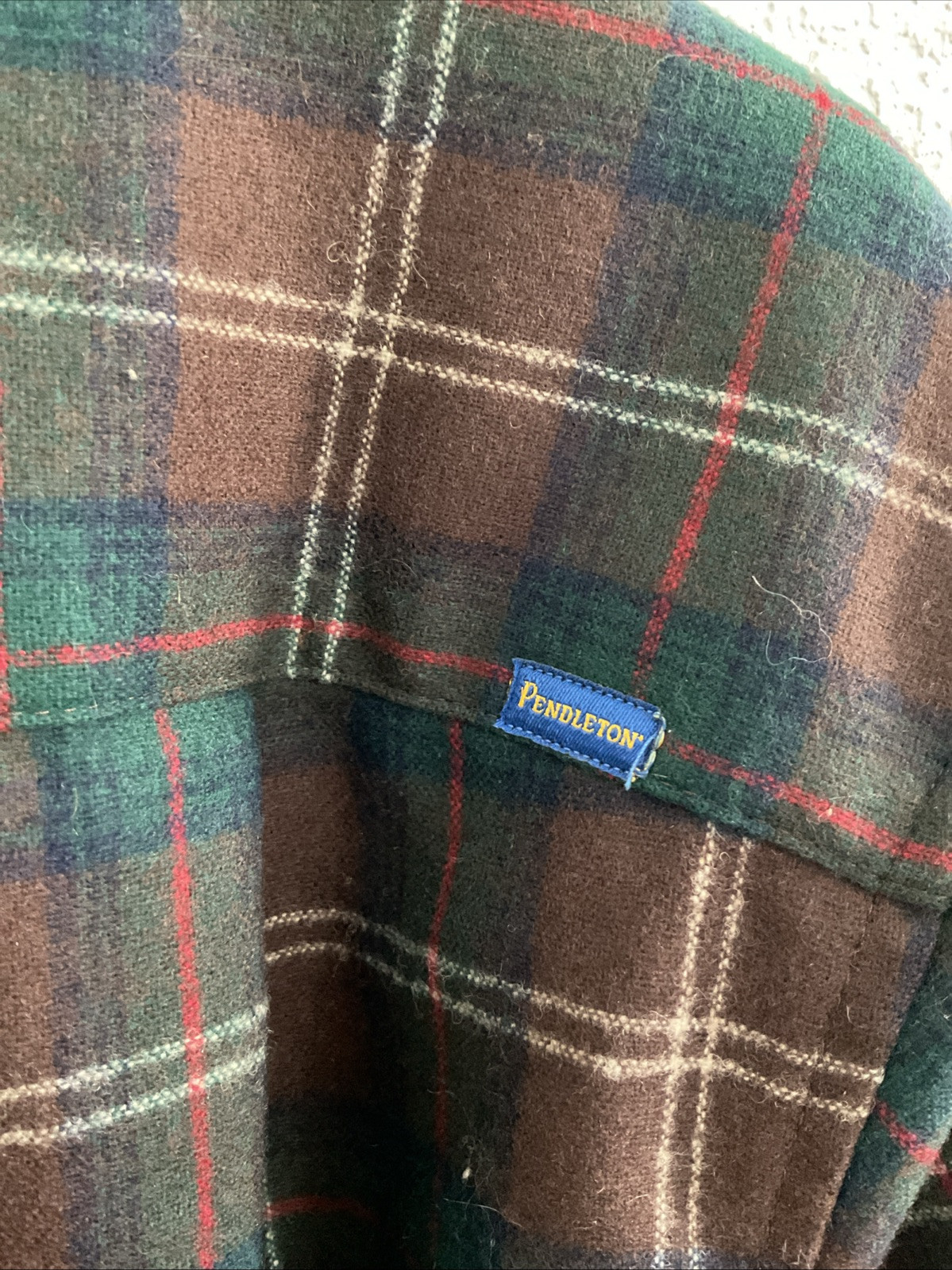Pendleton Fireside Brown Wool Plaid Button Down L… - image 5