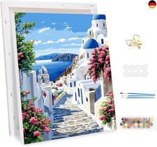 MEIYUDA Malen Nach Zahlen Erwachsene mit Rahmen, DIY Set Erwachsene Landschaft