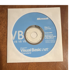 Microsoft Visual Basic .NET Standard 2003 CD Eng X09-10423 Integrated Design Env