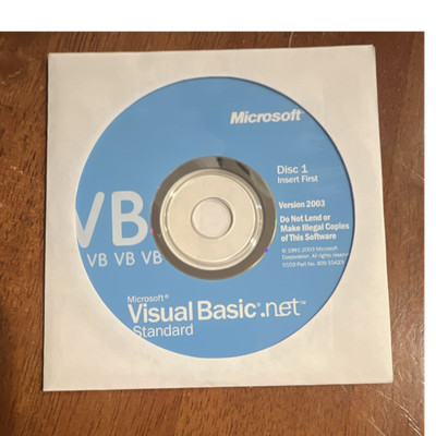 Microsoft Visual Basic .NET Standard 2003 CD Eng X09-10423 Integrated Design Env