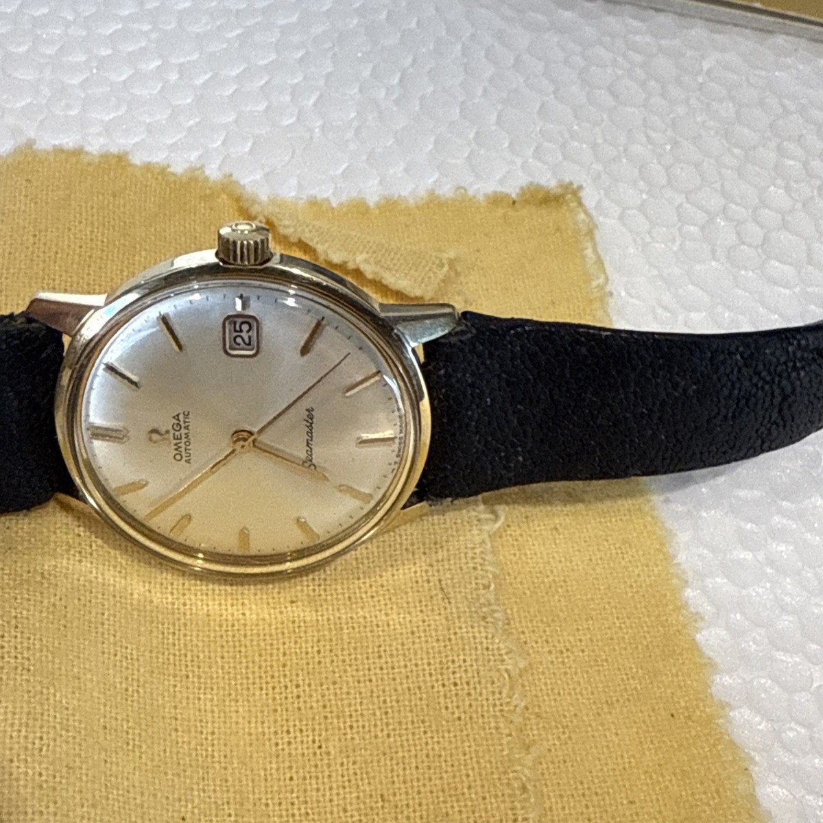 Vintage Omega Seamaster Automatic 14K Solid Gold Case 24 Jewels 
