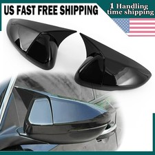 Rearview  Mirror Cap Cover Trim Glossy Black For Honda Accord Ox Horn 2018-2026