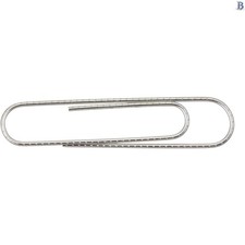 Non-Skid Jumbo Paper Clips - 100 Count, Corrosion-Resistant Design