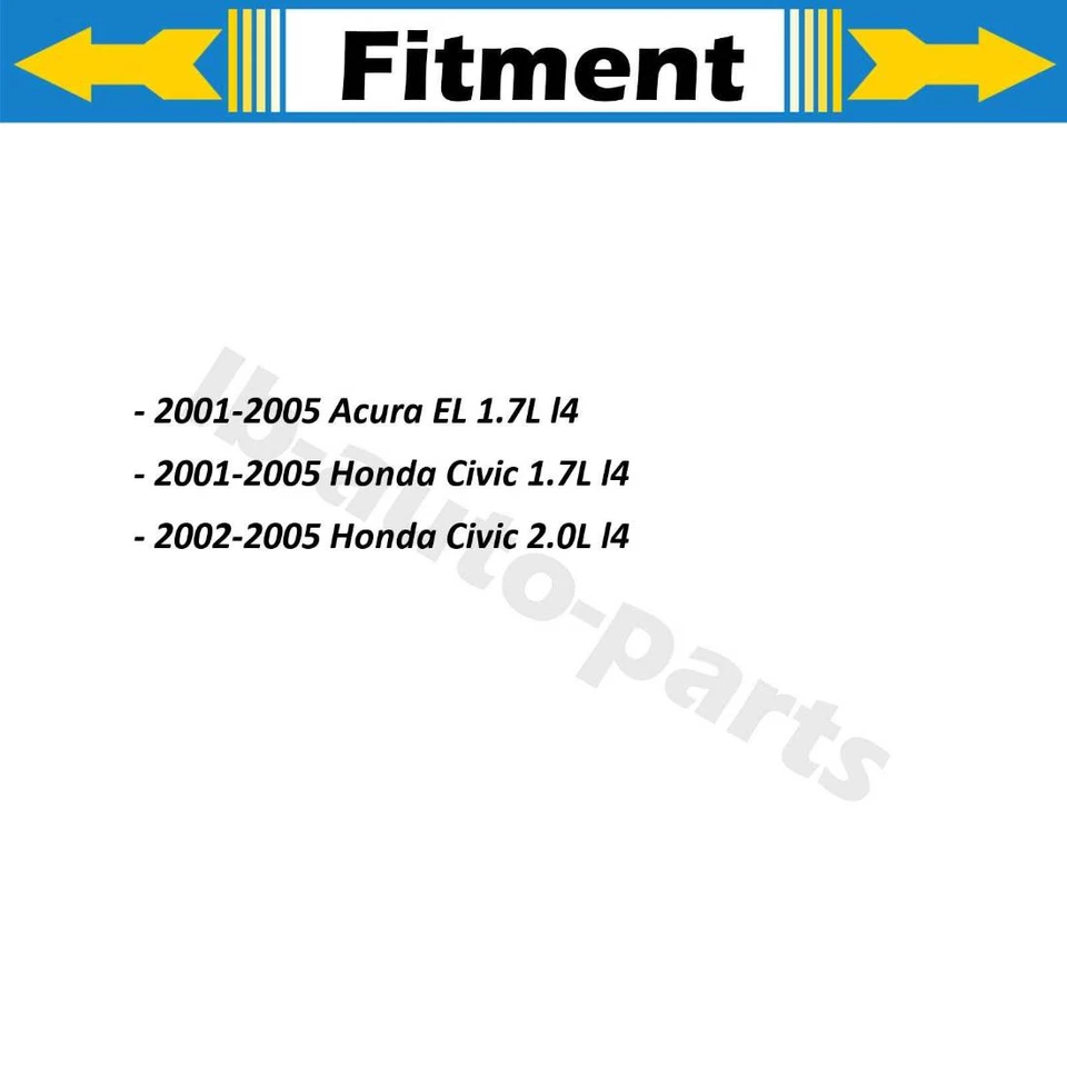 For Honda Civic 2001-2005 2X DuraGo Wheel Bearing and Hub Assembly - Изображение 2 из 4