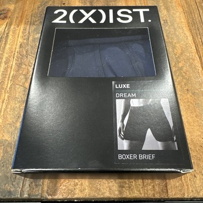 2xist Luxe Dream Boxer Brief Navy Blazer Mens Size Small NEW