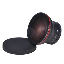 55mm 0.43x HD Wide Angle Lens with Macro for Nikon D3400 D5600 Sony Alpha DSLR