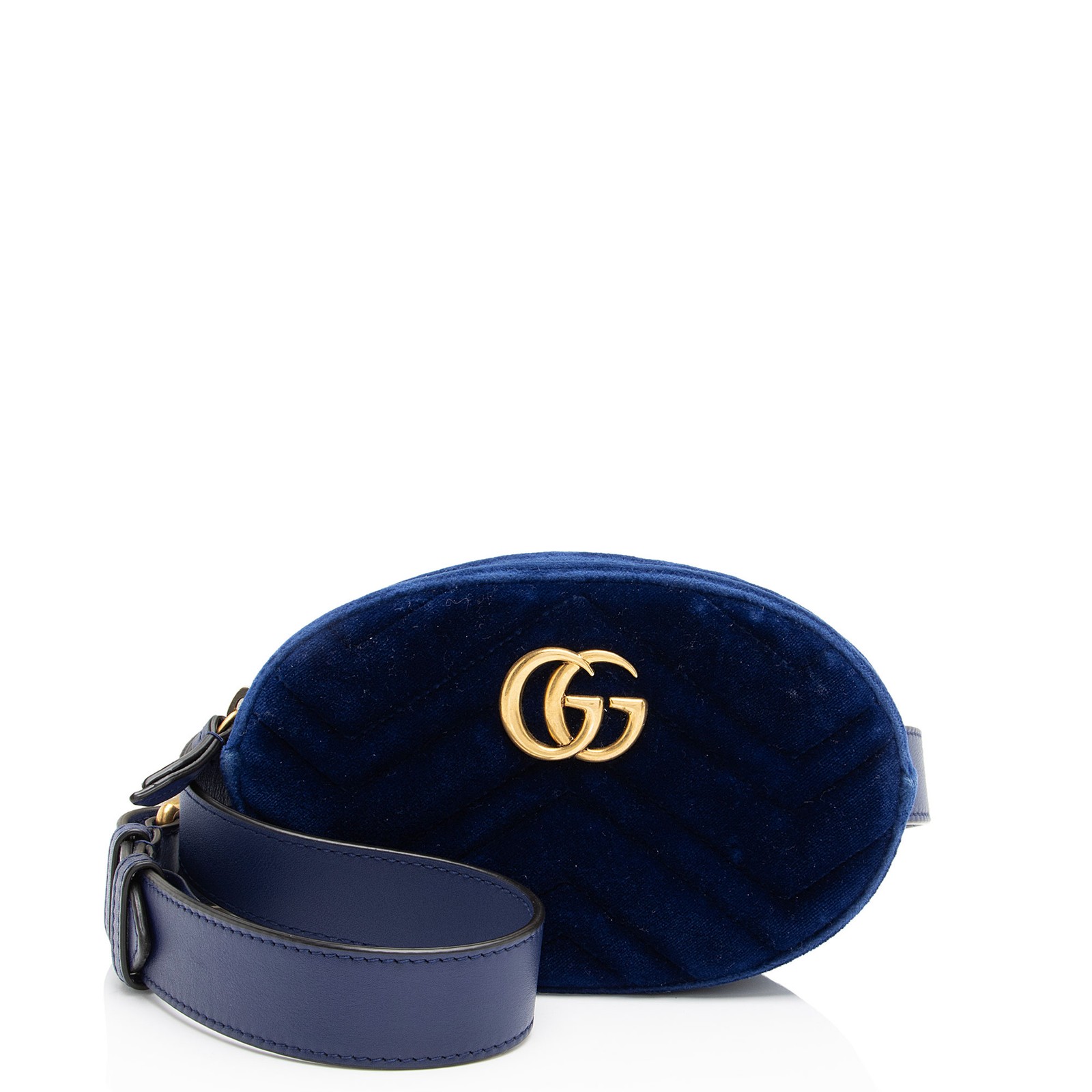 Gucci GG Marmont Velvet Matelasse Belt Bag Size 34 85cm