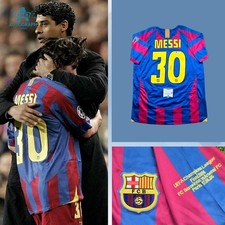 Lionel Messi Signed FC Barcelona 2005-2006 Jersey No 30 W/ Beckett COA BAS