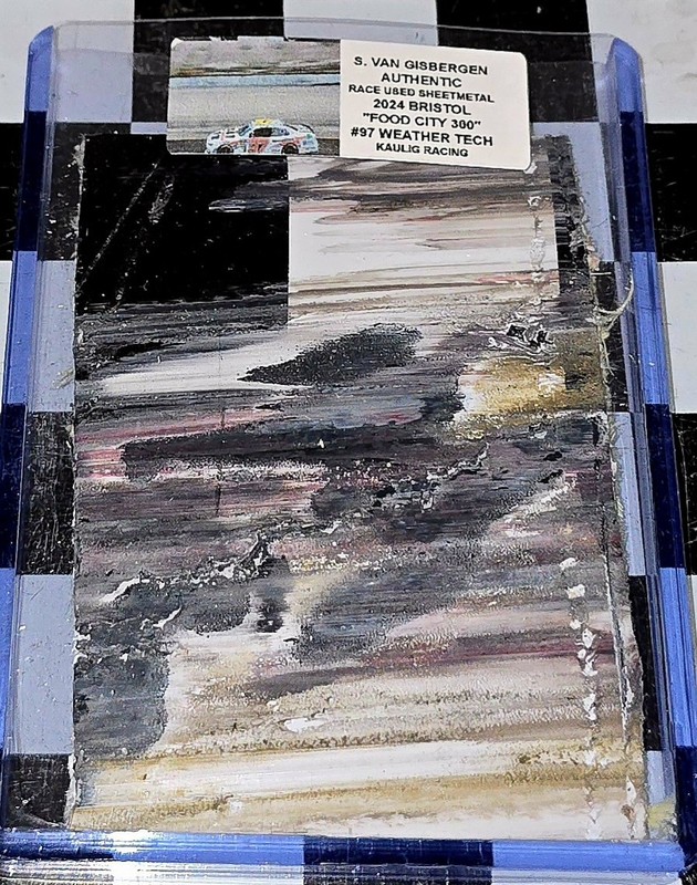 S.V. GISBERGEN RACE USED COMPOSITE 2024 BRISTOL #97 WEATHER TECH NASCAR SVG54