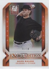 2013 Panini Elite Extra Edition Status Orange Die-Cut 1/10 Alex Balog #24 2v9