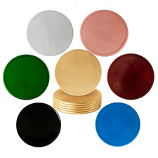 6x Metallic Coasters Wedding Party Fine Dining Table Trivet Place Setting 10cm