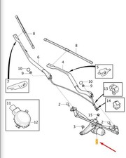 Volvo V90 Cross Country Front Wiper Motor LHD 32342119 Nouveau authentique