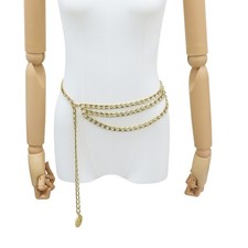 CHANELVintage Waist Chain Belt Gold Plated