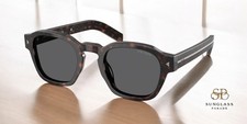 PRADA PR A16S 17N731 Tartaruga Radica Dark Grey 49 mm Men's Sunglasses