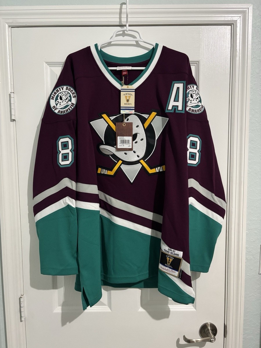 Teemu Selanne Anaheim Mighty Ducks Mitchell Ness Power Play
