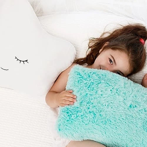  Juego de 2 almohadas decorativas para niños para habitación de niñas pequeñas - estrella esponjosa y azul Foto 4 de 4