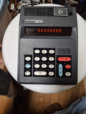 #ad Commodore US 8 Calculator Vintage Adding Machine Bright Red Display Made In USA $75.00