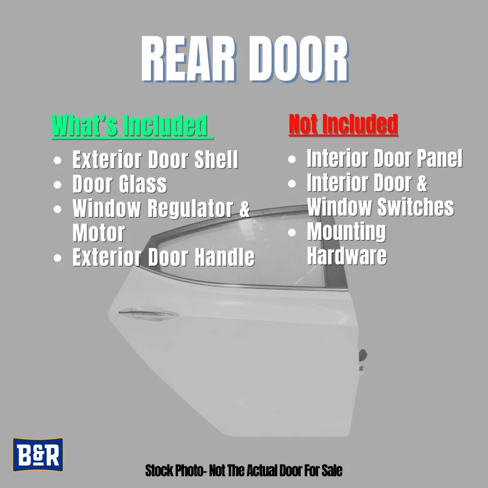 Passenger Right Rear Side Door Fits 03-10 MAZDA B-4000 30370258 — 第 2/4 张图片