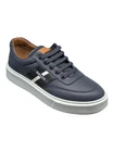 Bally Coby 6310055 Men's Ink Lamb Leather Sneakers MSRP $635