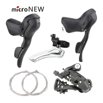 MicroNEU Rennrad Schalthebel 2×7 2×10 3×7 3×11 Bremshebel Set kompatibel Shimano