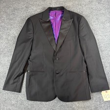 Antonio Cardinni Silk Blend Mens Classic Tuxedo 2 piece 42 R Black 36/30 Pants