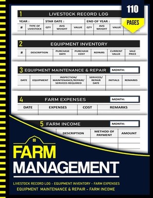 Farm Management Record Keeping Book: The Ultimate 5-in-1 Farm Management Record-