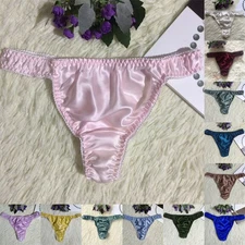 Sexy Pure Silk Thongs Briefs Women G-String Panties Bikinis Underwear Sexy